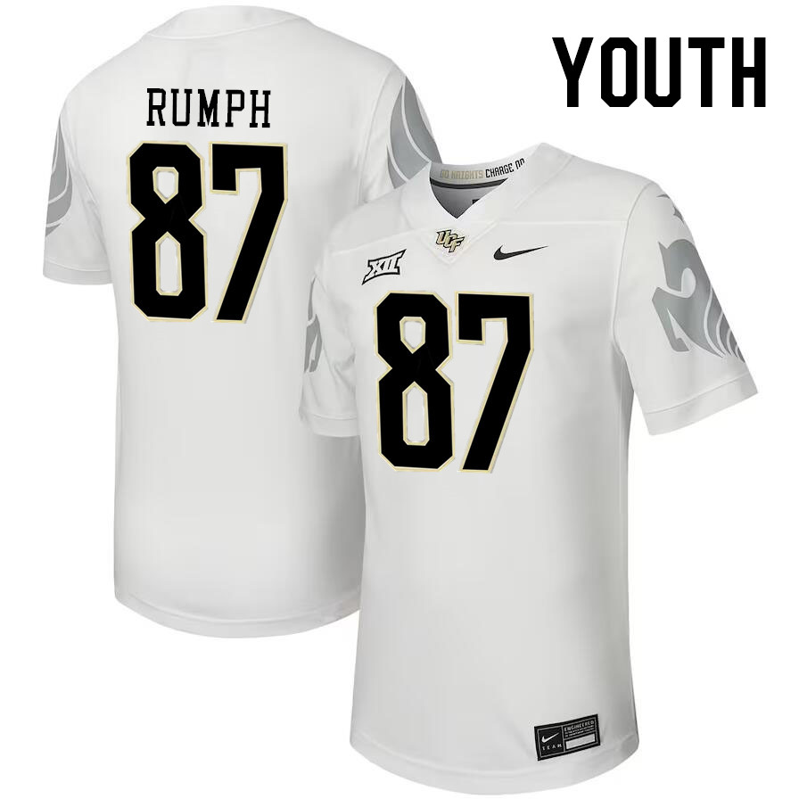 Youth #87 Andrew Rumph UCF Knights Big 12 Conference College Football Jerseys Stitched-Black